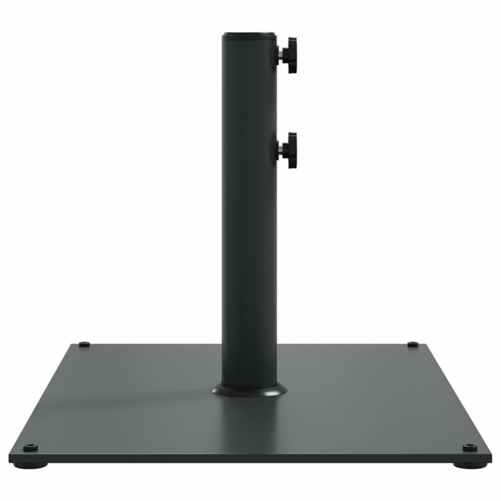Gecheer Base per Ombrellone, Stabile e Regolabile con Manopola Doppia, 60,5 x 41 x 38 cm, Acciaio e Ferro, Adatta a Pali da 32/38/48 mm, per Esterno e Terrazza