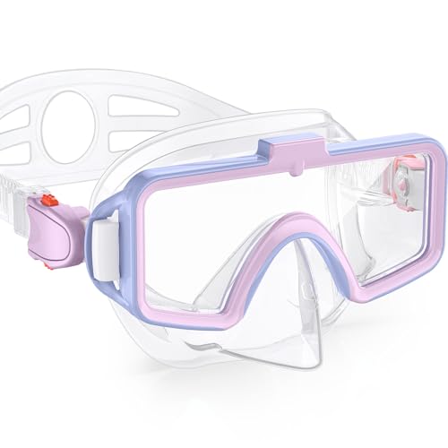 Kids Goggles with Nose Cover,Anti-Fog Swimming Goggles for Kids 6-14 - image 1