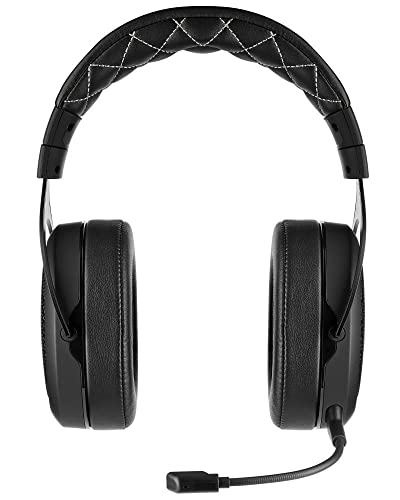 Image of Corsair HS70 PRO Wireless Gaming Headset - 7.1 Surround Sound - Detachable Uni-Directional Microphone - Up to 40ft Range - iCUE Compatible - PC, Mac, PS5, PS4 - Carbon