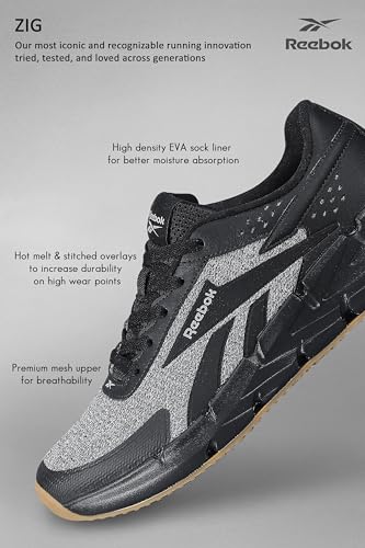 Image of Reebok Men's Running Shoes Lightweight Cushioned Sports Shoes for Men | Lightweight Gym Shoe for Men | Running, Jogging, Walking & Gym | Zig Ocenica Lite