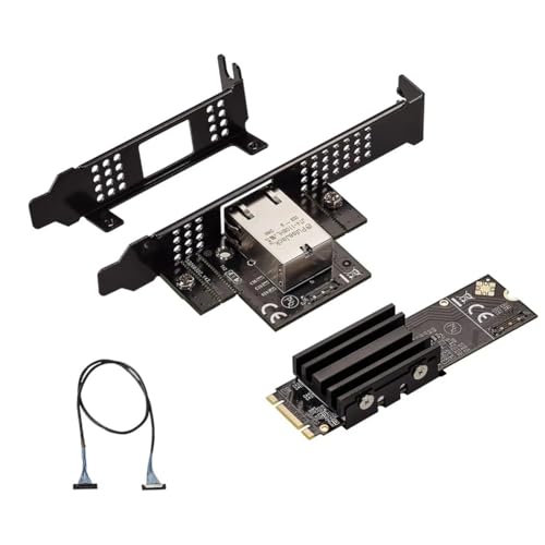 Tarjeta de Red M.2 B + M 10GbE RJ45 Adaptador Ethernet AQC113 Server Control Industrial
