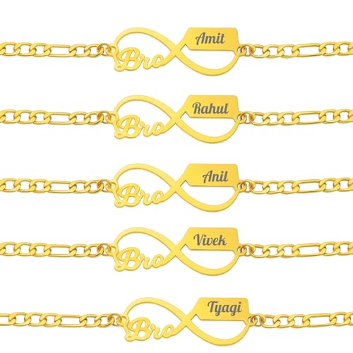 Image of PersonalisedRakhi For Brother | Best & TrendyRakhi for bhai | Customized nameRakhi for Rakshabandhan