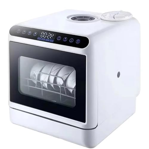 Lavavajillas De Encimera, Controles Táctiles, Pantalla LED, Tanque De Agua Incorporado De 5 L, Secado Automático, Ideal para Casas, Apartamentos Y Autocaravanas