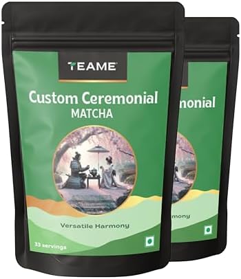 TE-A-ME Matcha Tea Powder - 100g (66 Servings) | Superfood | Custom Ceremonial Matcha Green Tea Powder | Sourced from Japan | 100% Pure Authentic with High ANTIOXIDANTS