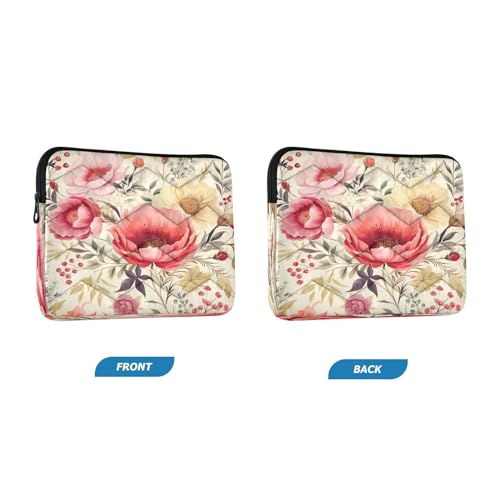 Funda para portátil 13-14 pulgadas con diseño floral impermeable miniatura 2