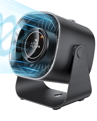 Desk Fan,Quiet Portable Fan,5000mAh Air Circulator Fan with 100 Speeds