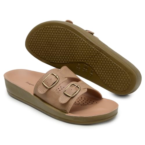 Sandália Ortopédica Feminina Conforto Dores Nos Pés Original (AREIA, BR, Adulto, Numérico, 33)