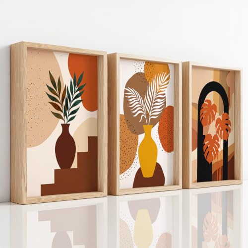 Peinture boheme moderne pour salon : creez une atmosphere zen avec 3 toiles de palmier