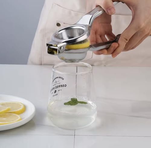 Premium Stainless Steel Lemon Squeezer, Manual Citrus Press, Kitchen Tool for Fresh Juice