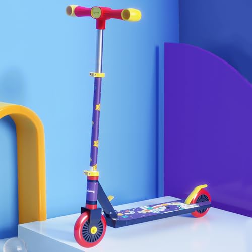 Lifelong Scooter for Kids 3+ Years - Foldable Kids Scooter with Wheels & Adjustable Height - Kick Scooter Capacity 50kg- Baby Scooter Toys for 3+ Year Old boy & Girl - Skate Scooter (Multicolour) (B0CV5MDRNP) Amazon Price History, Amazon Price Tracker
