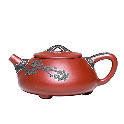 Teekanne Chinesischer purpurroter Ton Teekanne handgemachte topferz Upscale lila Schlamm Tee Pot Zisha Kessel Anzug Krawatte Guanyin Puer Teuchtigkeit Lila Tontopf Cover