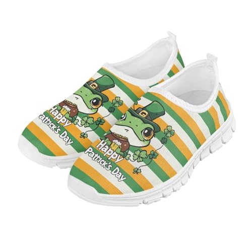 Girls Tennis Slip On Shoes St. Patrick's Day Gift Kids School Running Shoes