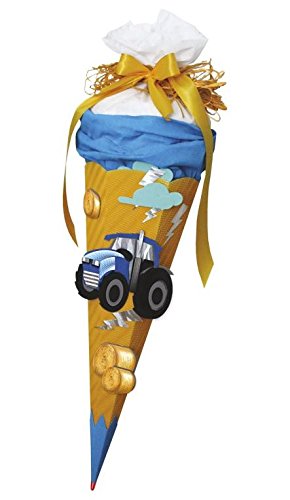 Preisvergleich Produktbild Roth Schultüte Bastelset Traktor sechseckig 68 cm