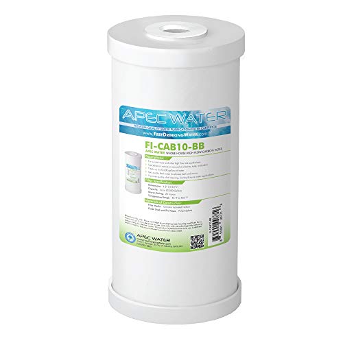 Filtro de agua de carbón GAC APEC Water Systems de alto flujo, 10 pulgadas 2
