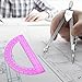 Tdfronien Students Geometry Math Set, Drawing Compass and 6 Inch Transparent Swing arm Protractor 180 Degree Math Protractor (Pink)