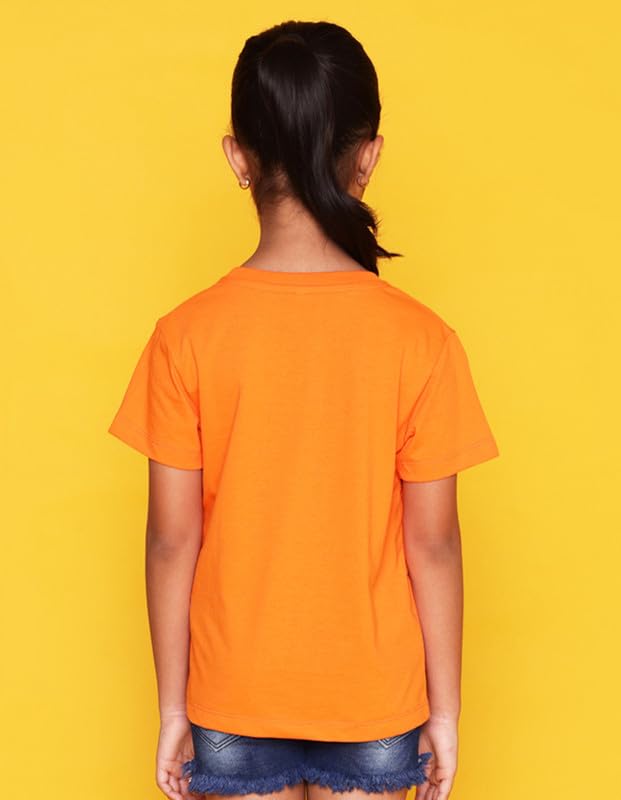 Image of Nusyl Girl's Floral Regular Fit T-Shirt