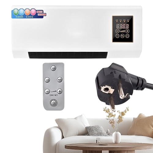 Aire Acondicionado Split - Ventilador Compacto - Control Remoto 12 Velocidades Ajustables Frío Calor para Acampada Autocaravana Viajes Oficina Taller Sótano Dormitorio