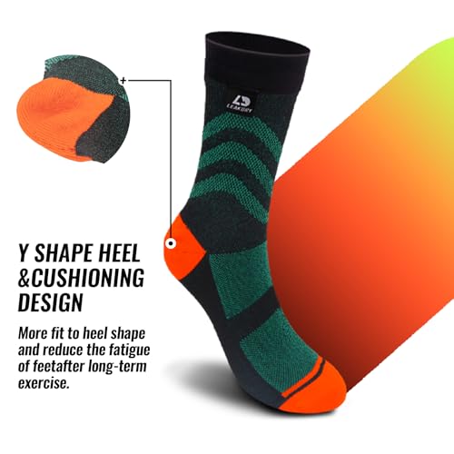 Waterproof Socks,COOLMAX FX 3-layer Breathable,Crew Socks,Hiking,Fishing,Bike,Camping,Unisex3