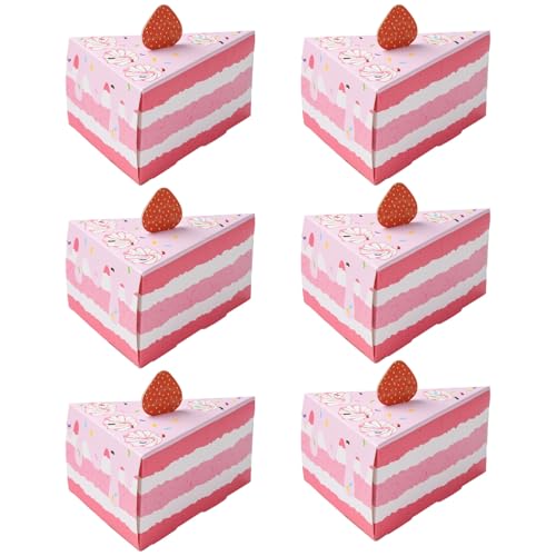 UR URLIFEHALL 30 cajas de regalo de papel de cartón, cajas de embalaje triangulares en forma de pastel para regalos de fiesta, postre, caramelo, almacenamiento de chocolate