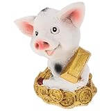 Adorable sculpture animale en résine : une magnifique figurine de cochon décorative qui vous apportera et amusement et créera une ambiance joyeuse