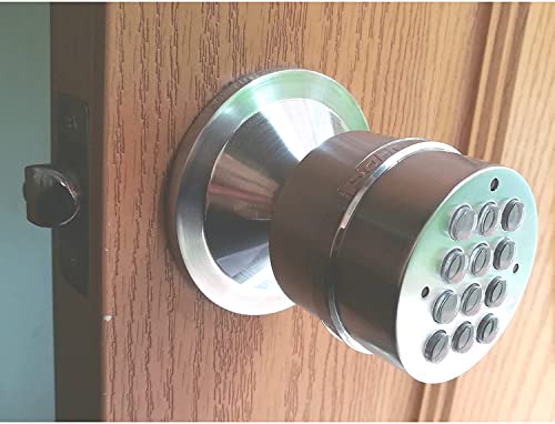 Sohomill Electronic Door Knob (Spring Latch Lock; Not Deadbolt; Not Phone Connected), Single Front Keypad Yl 99 #TOP1