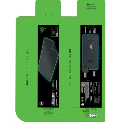 Razer Goliathus Chroma 3XL - Soft Gaming Mouse Mat (Micro-Textured Cloth Surface, Chroma RGB, Optimized for All Sensitivity Settings and Sensors, Inter-Device Color Synchronization) Black - Image 11