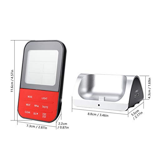 Termômetro de carne sem fio remoto para cozinhar churrasqueira termômetro Função de alarme retroilum