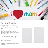 100 Sztuk Karton 4x6 Białe Puste Karty Badania Flash Cards Pieczątka Papier do Kartek do Projektów DIY, Notatnik, Sztuka i Rzemiosło