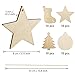MELLIEX 40pcs Rodajas de Madera de Navidad, Círculos Rodajas de Madera Manualidades...