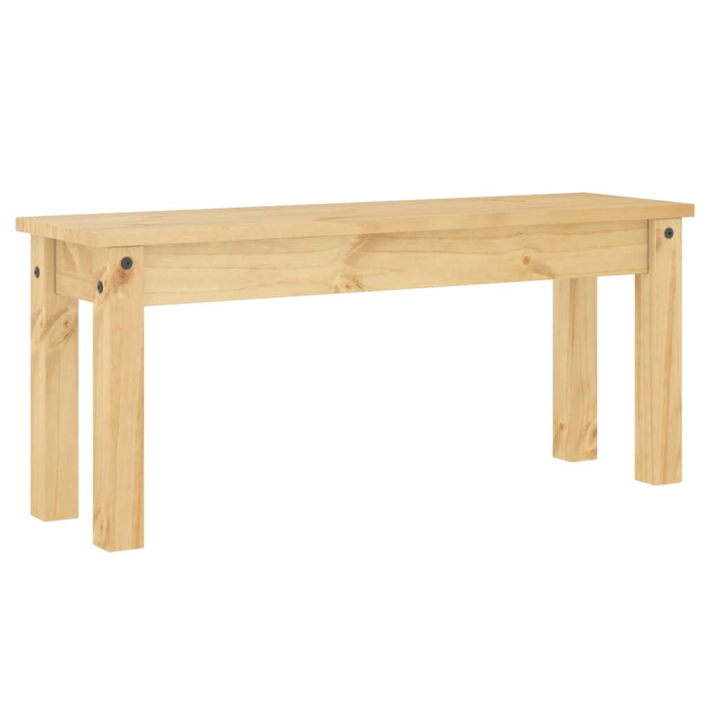 vidaXL Banco de Comedor Panama Madera Maciza de Pino 105x30x45 cm