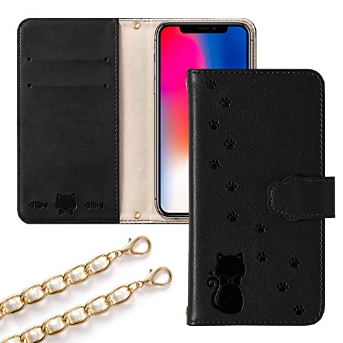 COVERARY �݊��i/���� AQUOS sense10 SH-53F / SH-M33 �P�[�X �蒠�^ �X�}�z�P�[�X �u���b�N �S�@��Ή� �L �V�����_�[ �蒠 ������ �l�R �V�����_�[�X�g���b�v ���킢�� 100063055