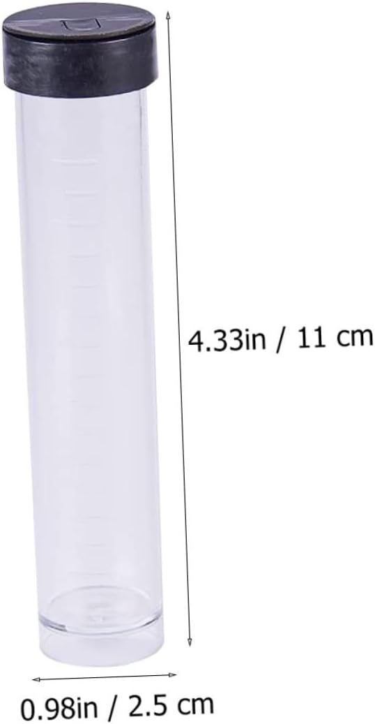 NUOBESTY 30pcs Cylindrical Bead Storage Tubes Lid Reusable Containers for Beads Jewelry and Craft Supplies Easy Open and