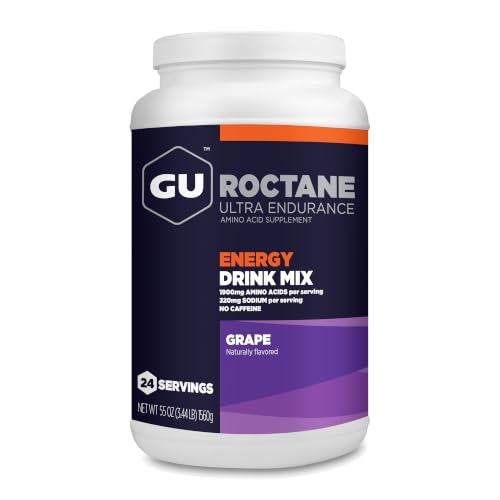 GU Energy Roctane Energy &amp; Hydration Drink Mix, Grape, 24 Servings