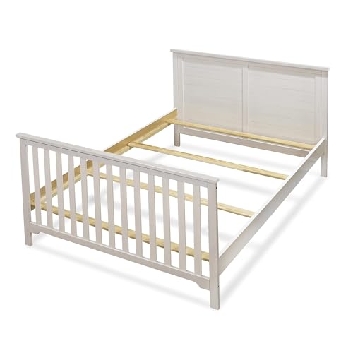 Image of Sorelle Furniture Toddler Rails and Full-Size Bed Adult Rails, Sorelle Wood Bed Rail & Crib Conversion Kit, Converts Sorelle Furniture Crib to Toddler Bed and Full-Size Bed, # 221 - Weathered White