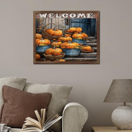 Décoration murale citrouilles pour raviver un mur vide avec style Country