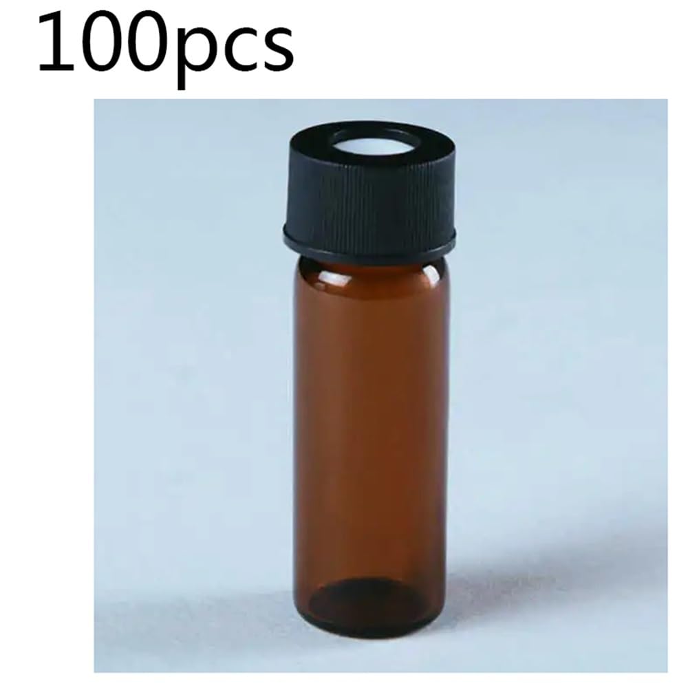 100 teile/los 4 ml Braune Schraubflasche Headspace-Fläschchen