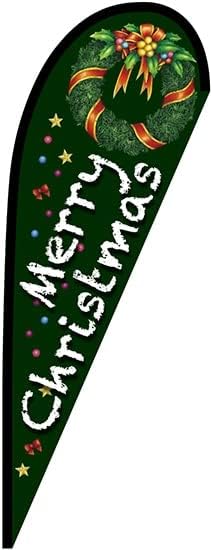 Pバナー Merry Christmas リース 緑 No.69601 (受注生産) [並行輸入品]