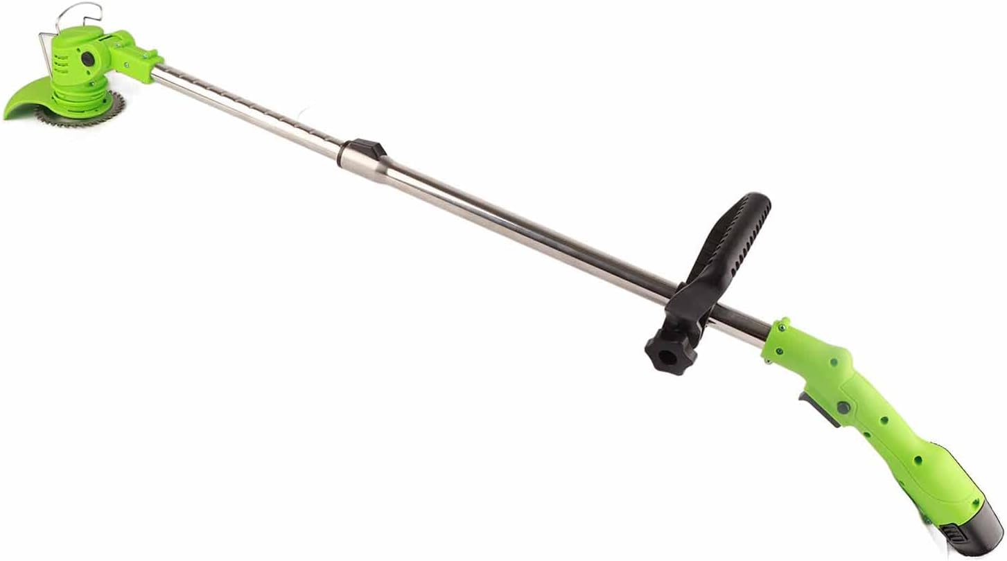 Cordl Trimmer Grass Mower, Handheld Garden StCircle Trimmer All Household Lawn Mower for Villas Courtyards Plots Parks