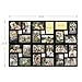 J.M.Deco Collage Picture Frames for Wall 24 Slots, Large Photo Frame Gallery Puzzle Collage Wall Hanging for 4x6 Photo, Reunion Friends Family Memory - Black