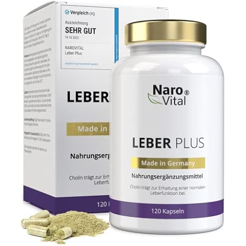 Mariendistel Kapseln hochdosiert - 80% Silymarin, Artischocken, Löwenzahn, Curcuma, Desmodium - Mit Cholin für die Leber - 120 Kapseln - Vegan - Milk thistle Cover