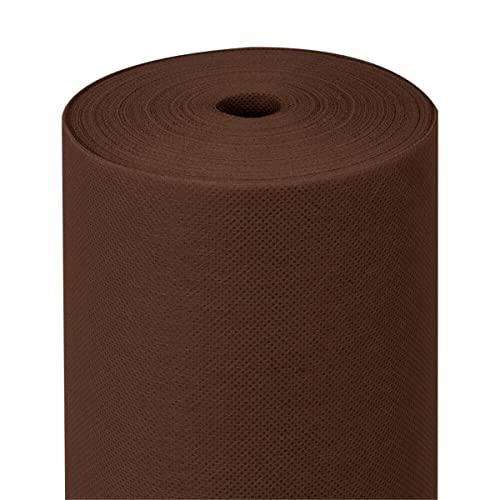 GreenFyA Rollo de Mantel de Mesa Novotex/Newtex/TNT de 1,20x50m con Precorte a 40cm Desechable Ideal para Restaurantes y Eventos. (Marron)