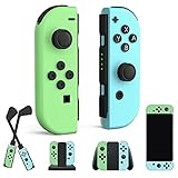 Controllers Compatible with Nintendo Switch, Wireless Replacement Switch Controllers, Left and Right Switch Gamepad Support Dual Vibration/Wake-up/Motion Control.