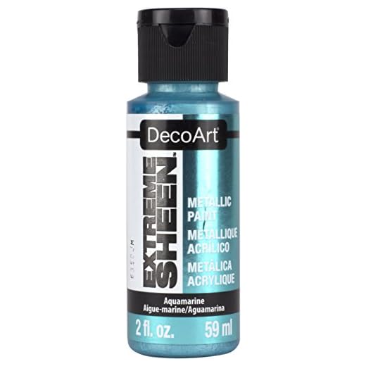 DecoArt Americana Extreme Sheen tarro de pintura, acrílico, aguamarina, 59 ml (paquete de 1)