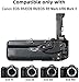 Nkmooxe BG‑R20 Vertical Battery Grip for Canon EOS R5/R5 Mark II/R6/R6 Mark II, Dual LP‑E6 Battery Slots, Replacement for Canon BG‑R20 (Battery Not Included)