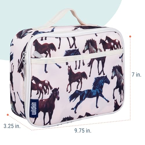 Image of Wildkin Kids Insulated Lunch Box, Horse Dreams | Insulated, wipe-clean lunch box - coordinates with matching Wildkin backpacks and water bottles