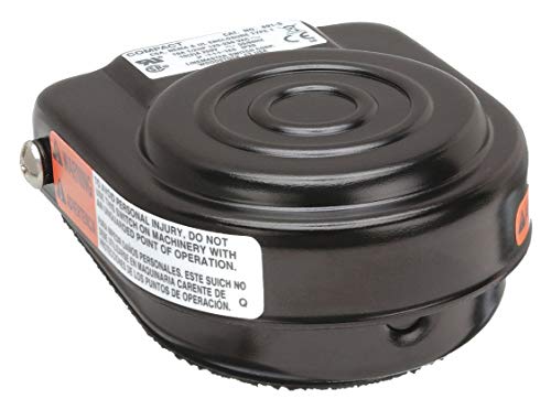 Linemaster 491-S Compact Foot Switch, Electrical, Single Pedal, Momentary, Single Stage, No Guard, Black