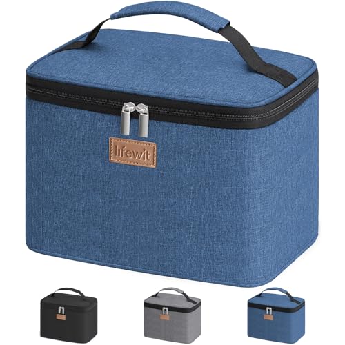 Lifewit Kühltasche Klein Isolierte für Männer Frauen, Faltbar Lunchbox Lunchtasche Isoliertasche Tragbare Kühlbox für Herren Damen für Picknicks Arbeit, Dunkelblau 9L
