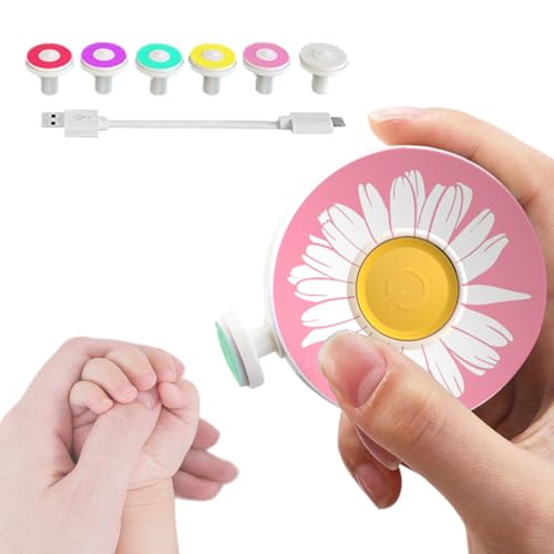 赤ちゃん 電動爪やすり ベビー 爪切り 電動 爪けずり つめきり つめやすり つめけずり 赤ちゃん用 (ピンク)