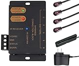WenkeDigi Infrared Repeater System IR Repeater kit, Infrared IR Extender,100 Feet IR Remote Range -...