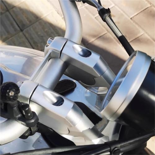 Abrazadera elevadora manillar R NineT Scrambler y Pure adaptador moto 4